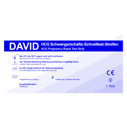 1 x David Schwangerschaftstest Streifen 10 miu/ml HCG...